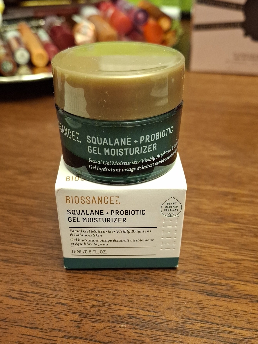 Biossance Squalane +Probiotic Gel Moisturizer Jar 15ml New Jar